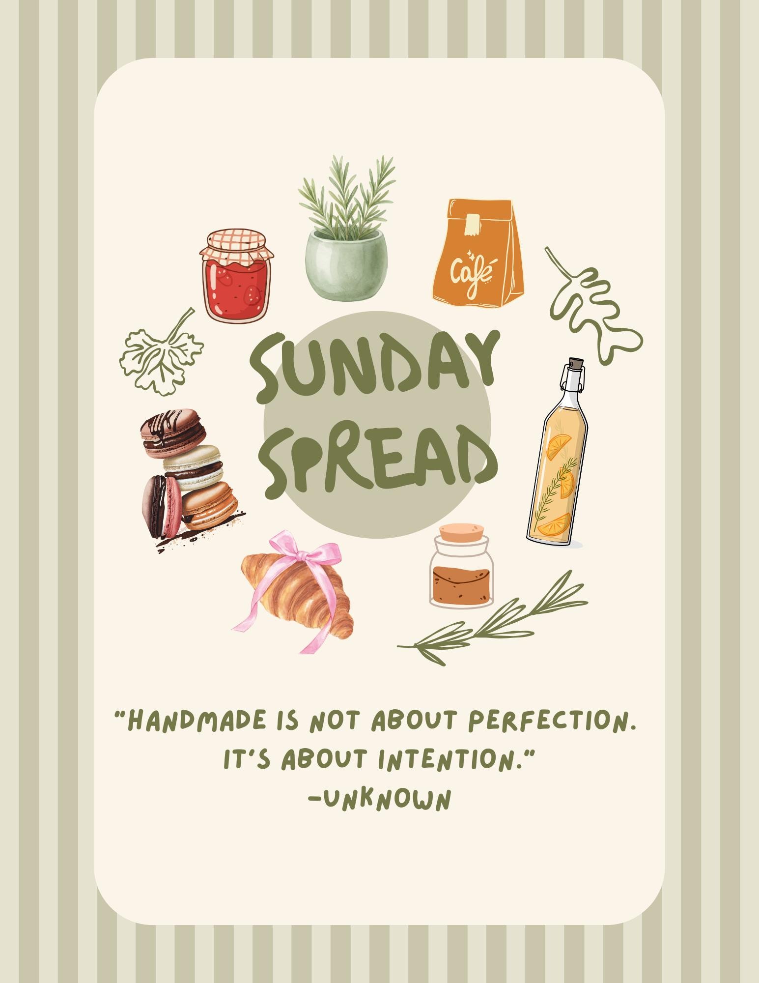 Sunday Spread Invitation Template - Etsy