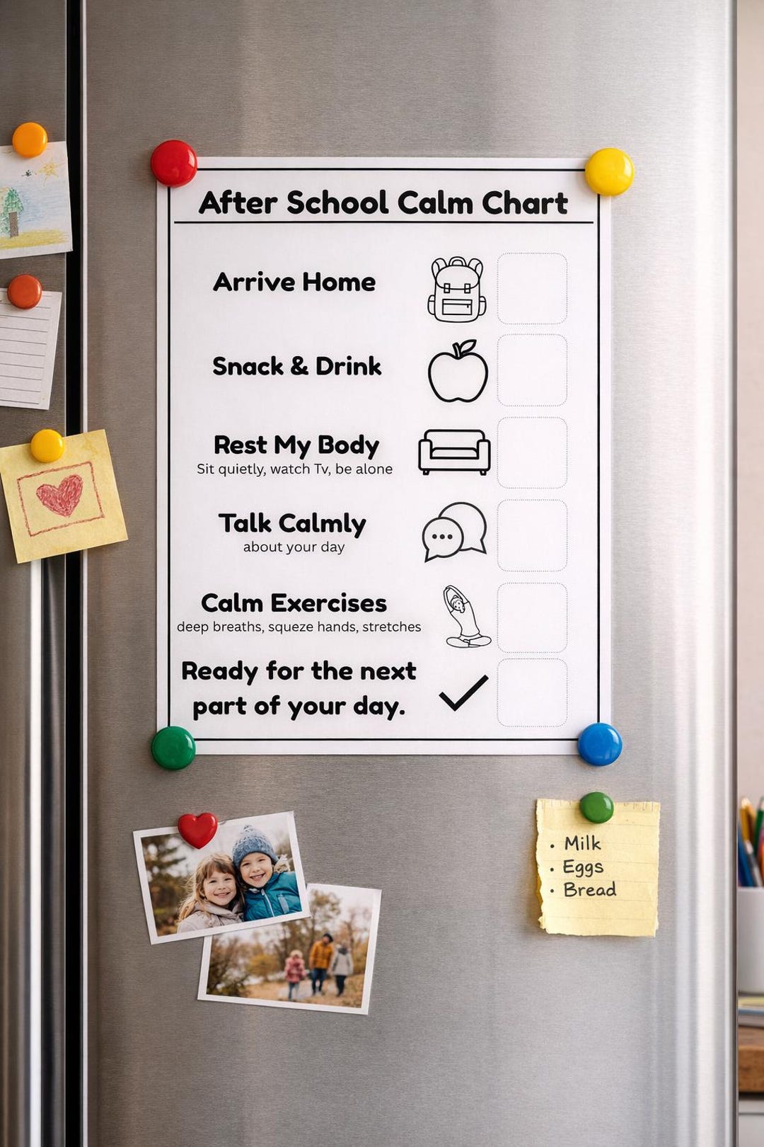 Sen Routines Chart After School Calm Chart | Printable Routine for Children | SEN ...