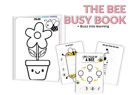 store product block Bee Busy Book Printable | Toddler Learning Activities (PDF Download) poster