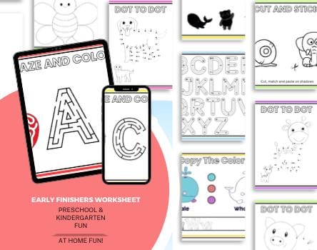 store product block Preschool and Kindergarten Worksheets Printable | Fun Coloring, Tracing, Counting and Early Learning Activities poster