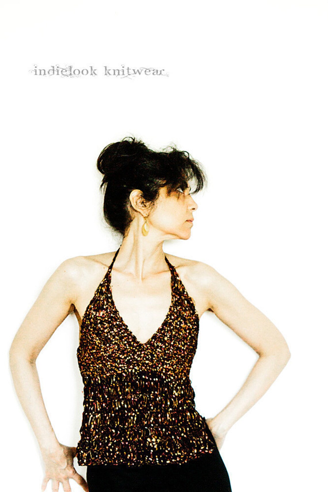 Hand Knit Halter Hand KnitBra Top Resort Wear Hand Cochet Bra