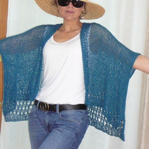 Summer Fling Topper KNITTING PATTERN Sweater Knitting Pattern Hand Knit Sweater Pattern image 2