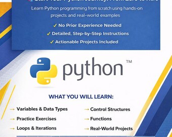 Python Course for Beginners | Learn Fundamentals, Data Handling, Functions & Final Project | Step-by-Step Guide