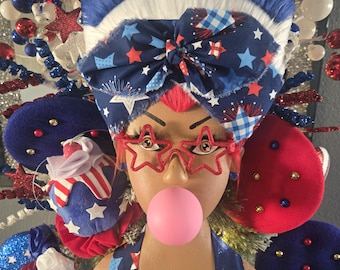 Kit de decoración patriótica personalizada "Orgulloso de Estados Unidos"