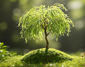 2 Miniature Weeping Willow Tree Cuttings
