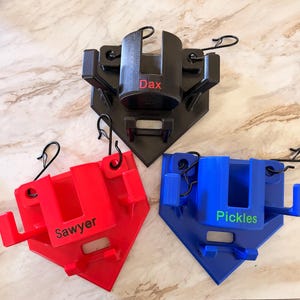3D Printed Baseball Dugout Fence Organizer – Bat, Helmet, Glove Holder