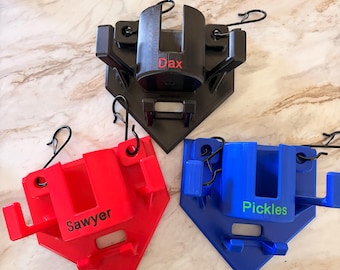 3D Printed Baseball Dugout Fence Organizer – Bat, Helmet, Glove Holder