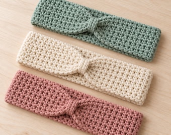 Seafoam Green Headband Crochet Pattern | Easy Crochet Headband Pattern | Headband | Ear Warmer | PDF Instant Download | US Terms