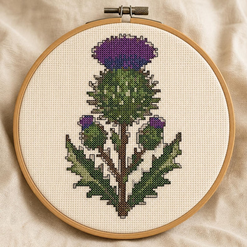 Thistle Cross Stitch Pattern | Botanical Cross Stitch | Scottish ...