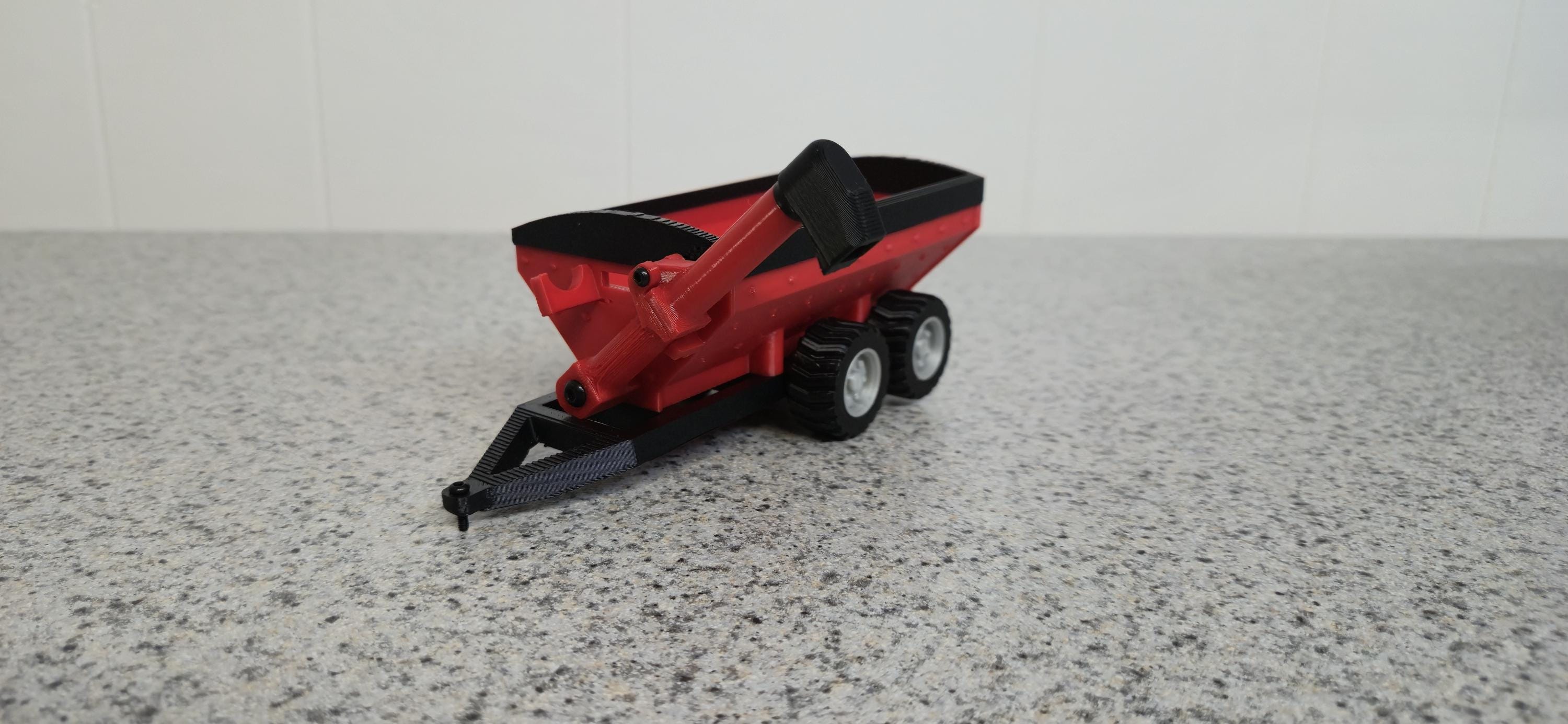 1:64 Scale Grain Cart Model – Foldable Auger Replica for Dioramas, Farm ...