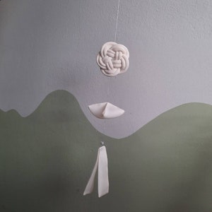 Norighe mobile in Hanbok silk, hanging object