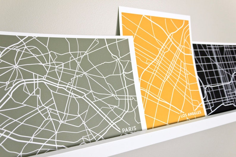 Houston Map Art City Print / University of Houston Texas Poster / 8x10 / Personalized colors image 4
