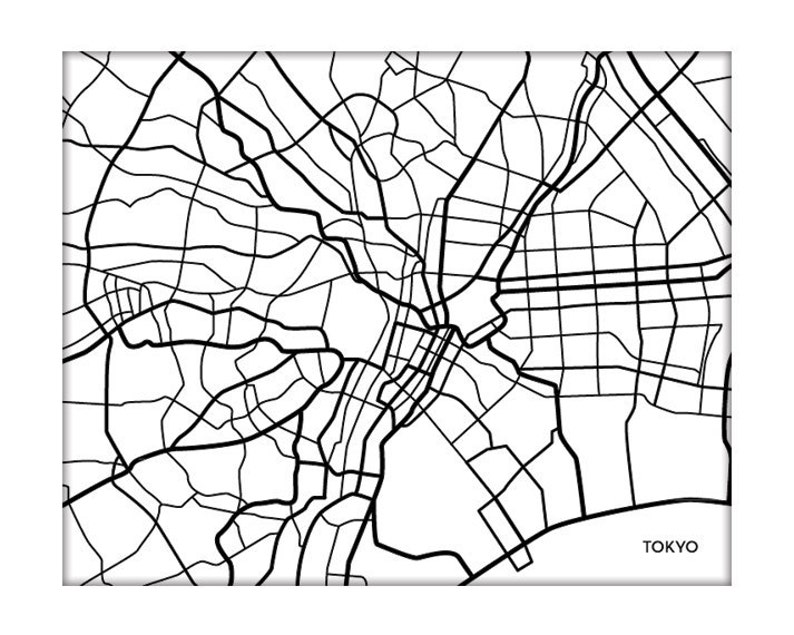 tokyo-city-map-art-print-japan-map-poster-city-street-art-etsy