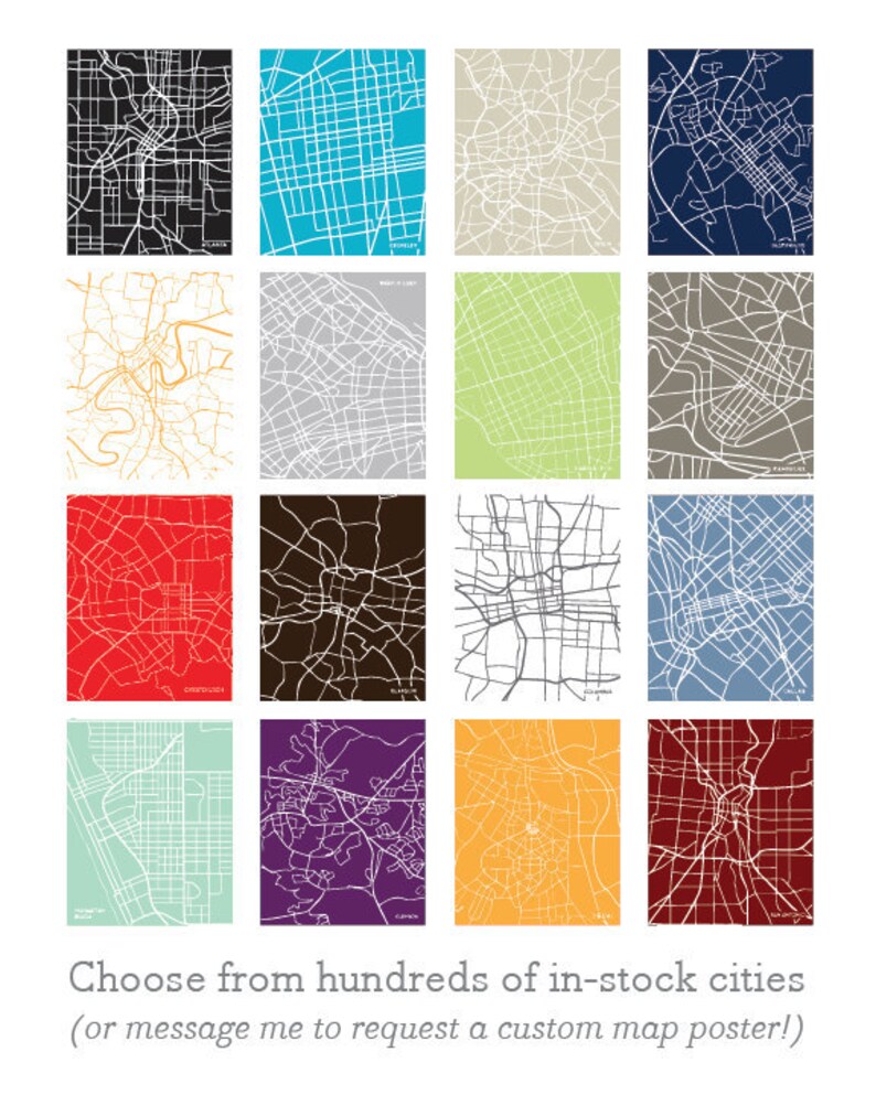 24x36 City Map: Choose Your City image 3