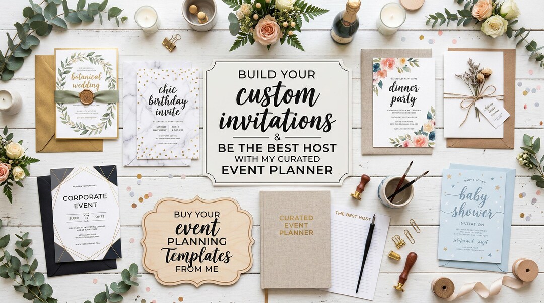 Custom Event Invitation & Planner - Etsy