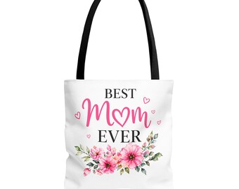 Le meilleur sac fourre-tout pour maman de tous les temps | Sac à main floral coeur pour la fête des mères