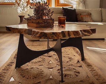 Interlocking Steel Coffee Table Legs – Sculptural Modern Table Base- Taxes Paid USA