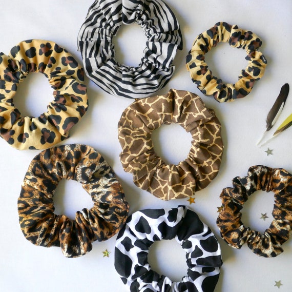Animal Scrunchies - PICK One: Scrunchy Scrunchies Bun Wrap 