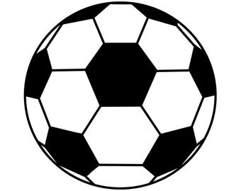 Soccer Ball SVG PNG | Football Outline Sports Design (Digital Download)