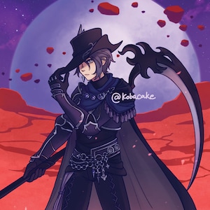 FFXIV Zero Holo Poster Print
