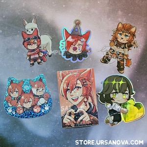 FFXIV Vinyl Stickers: G&#39;raha Tia, Wuk Lamat, Sphene