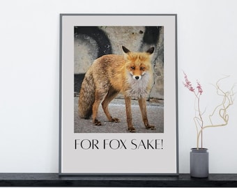 Por el bien del zorro, fotografía, cita divertida sobre el zorro, fotografía de vida silvestre