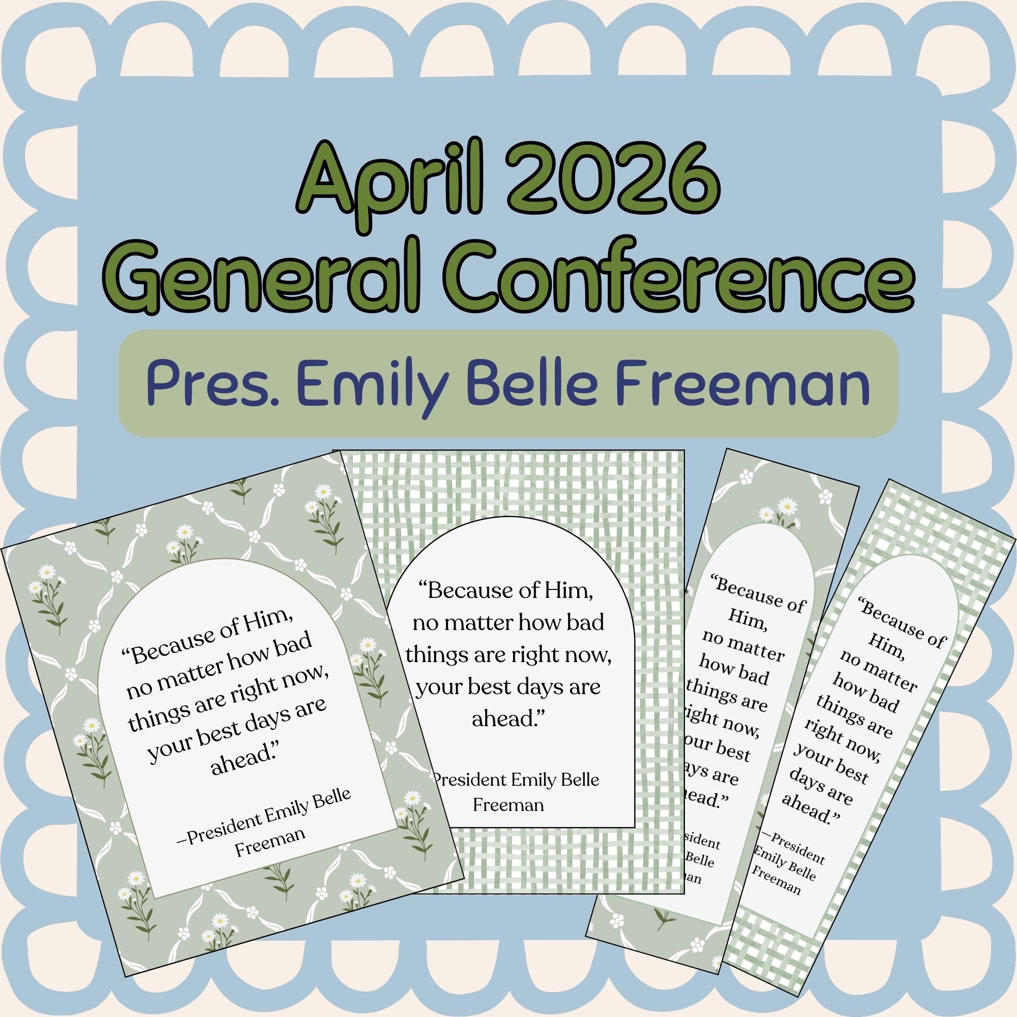 LDS Conference Quote Printable | Freeman Quote, Card, Bookmark (digital ...