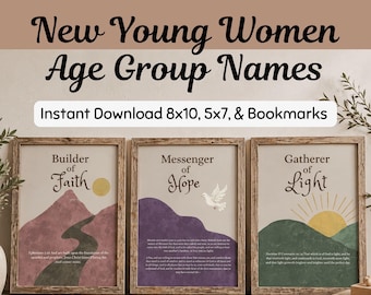 2026 New Young Women Names | Builders Faith, Messengers Hope, Gatherers Light (Digital Download)