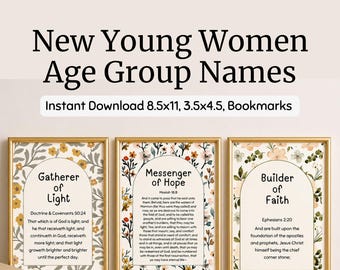 2026 New Young Women Names | Builders Faith, Messengers Hope, Gatherers Light (Digital Download)