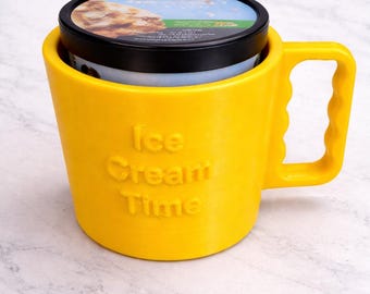 Ice Cream Pint Holder Cup: No More Cold Hands, Single or 2 pack, Quality made.