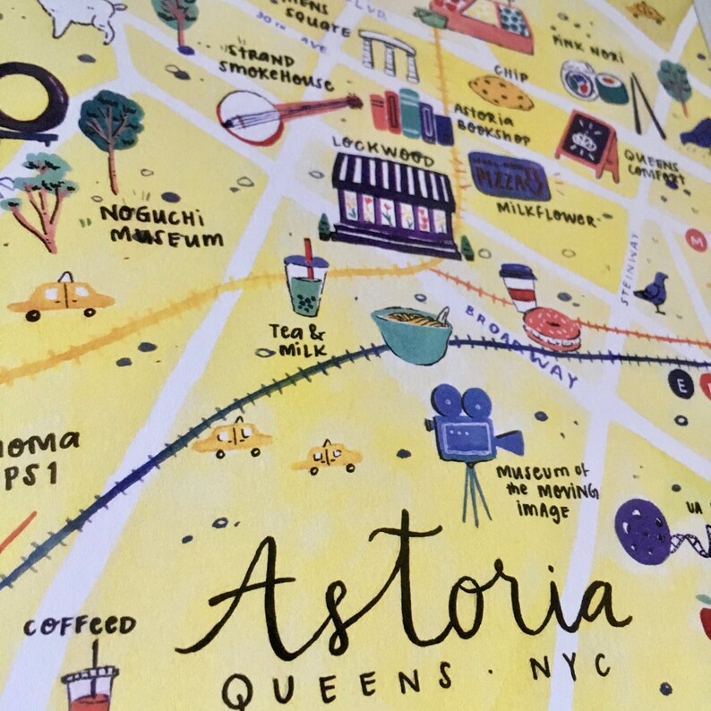 Astoria Map | Etsy