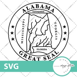 Alabama State SVG Files | Alabama Cut Files | United States of America Vector Files | Alabama Vector | AL Clip Art