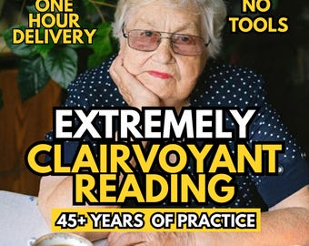 Same Hour Clairvoyant Reading, Same Hour Psychic Reading, Very Detailed No Cards Reading, Accurate Career Truthful Reading