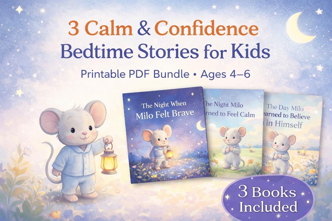 Bedtime Story Bundle for Kids Ages 4–6 | Calm, Confidence & Fear of the ...