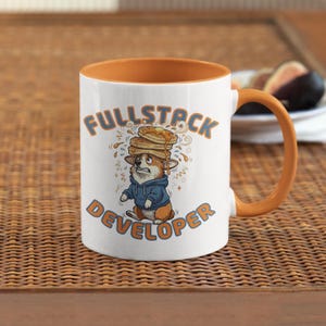 Taza para desarrollador de pila completa: taza de café para codificador de 325 ml y 480 ml