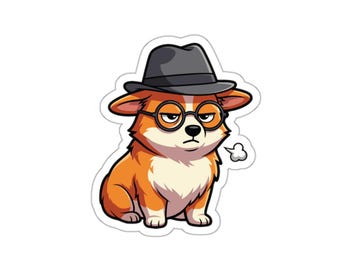 Lustiger Corgis Aufkleber - Software Engineer Aufkleber - Cyber Sicherheit Humor