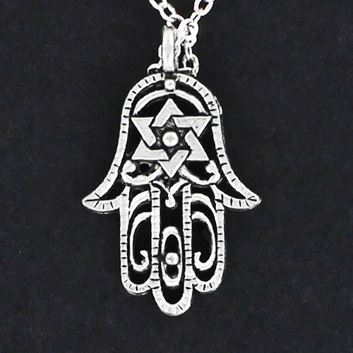 Star of David Necklace Pendant. Jewish Judaica Jewelry. - Etsy