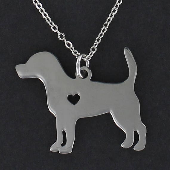 dog silhouette necklace