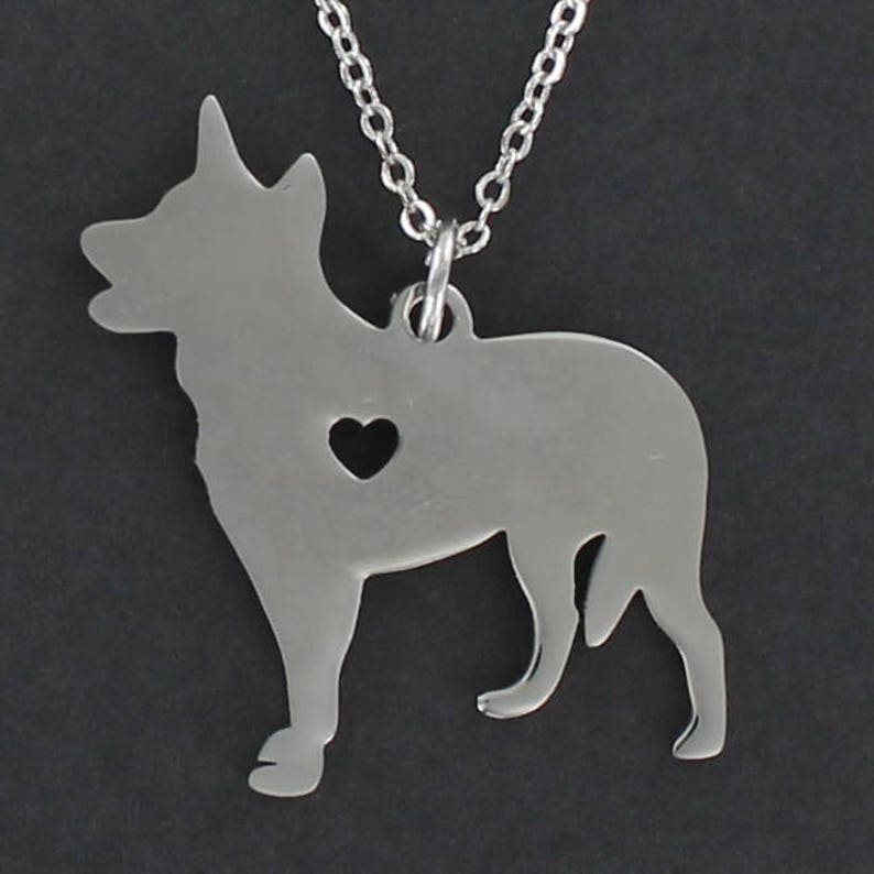 dog silhouette necklace