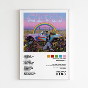 Jaden Smith Posters / CTV3 : Cool Tape Vol. 3 / Album Cover Poster Photo Poster Print Wall Art, Custom Poster, Home Decor