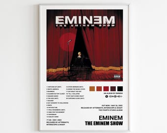 Eminem Poster | The Eminem Show Poster, Album Cover Poster Poster Druck Wandkunst, Benutzerdefiniertes Poster, Home Decor, Eminem, die eminem Show