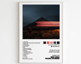 Dominic Fike Poster | What could possibly go wrong Poster | Music Poster | Album Cover Poster | Music Decor | Music Gifts