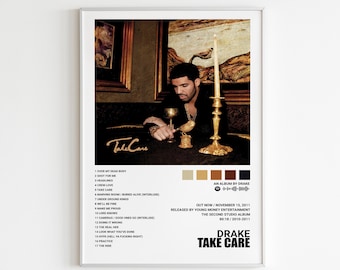 Drake Poster | Take Care Poster | Music Poster | Album Cover Poster | Free USA Shipping | Music Decor | Music Gifts