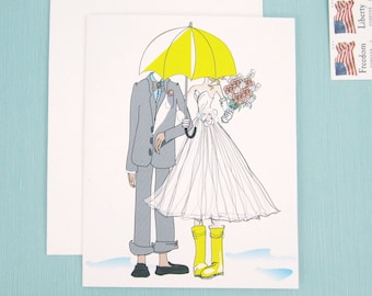 Digital - Print at home - Wedding Shower Card (Blank Inside)