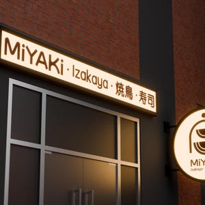 Custom Double-Sided LED Light Box Sign | Business Storefront Advertising Lighting Box