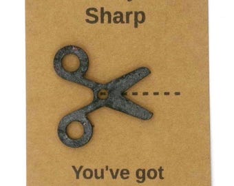 Scissor Charm Gift | Encouraging Pocket Charm | You’ve Got This Gift | Motivational Mini Gift | Teacher Coworker Gift | Twisted Trinkets