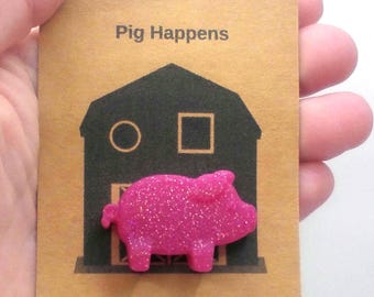 Pig Pocket Charm | Funny Pig Gift | Cute Animal Encouragement | Sassy Mini Gift | Twisted Trinkets | Farm Animal Gift | Positive Token