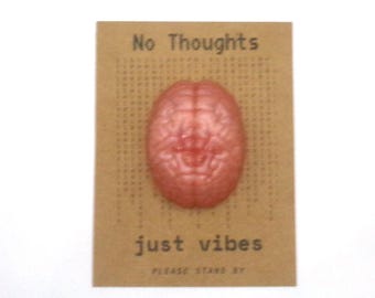 de poche Mode cerveau | Cadeau drôle de santé mentale | Bibelots torsadés | Trop réfléchir, pas de réflexion, mise en mémoire tampon du cerveau | Cadeau pour copain de bureau