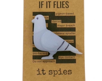 Pigeon Drone Charm Card | Funny Conspiracy Gift | Twisted Trinkets | “Birds Aren’t Real” | 3 for 15 Bundle