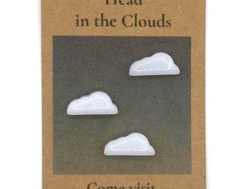 Cloud Charm Pocket Hug Set | Funny Cloud Gift | Emotional Support Cloud | 3D Cloud Trinket Card | Aesthetic Desk Decor | Twisted Trinkets